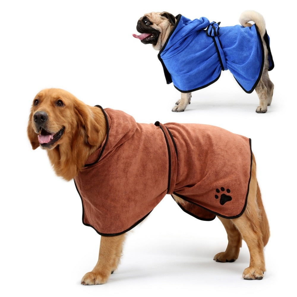 Pet bath robe